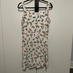 NWOT White floral dress